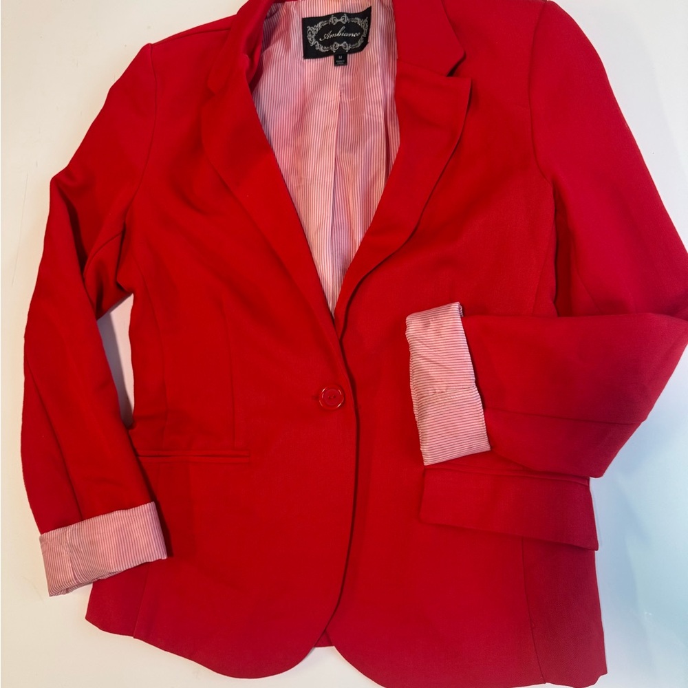 Red Women's Blazer
